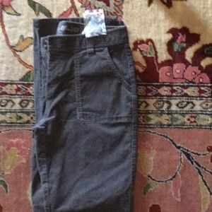 Women’s Eddie Bauer Gray Corduroy Pants, NWT, sz 6